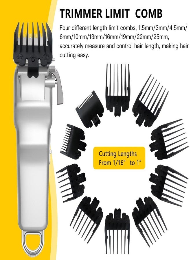 GRABOTE 10 Pack Clipper Guards Set Replacement Fits for Conair HC224W/HC244NGBV/HCT242WR - 1/16" to 1", Black - Image 4